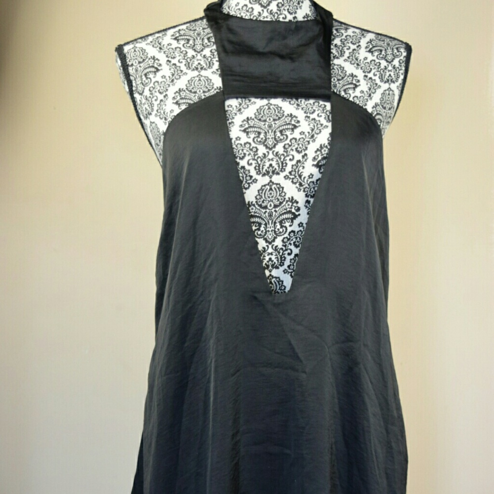 Black exposed back dress by Nasty Gal